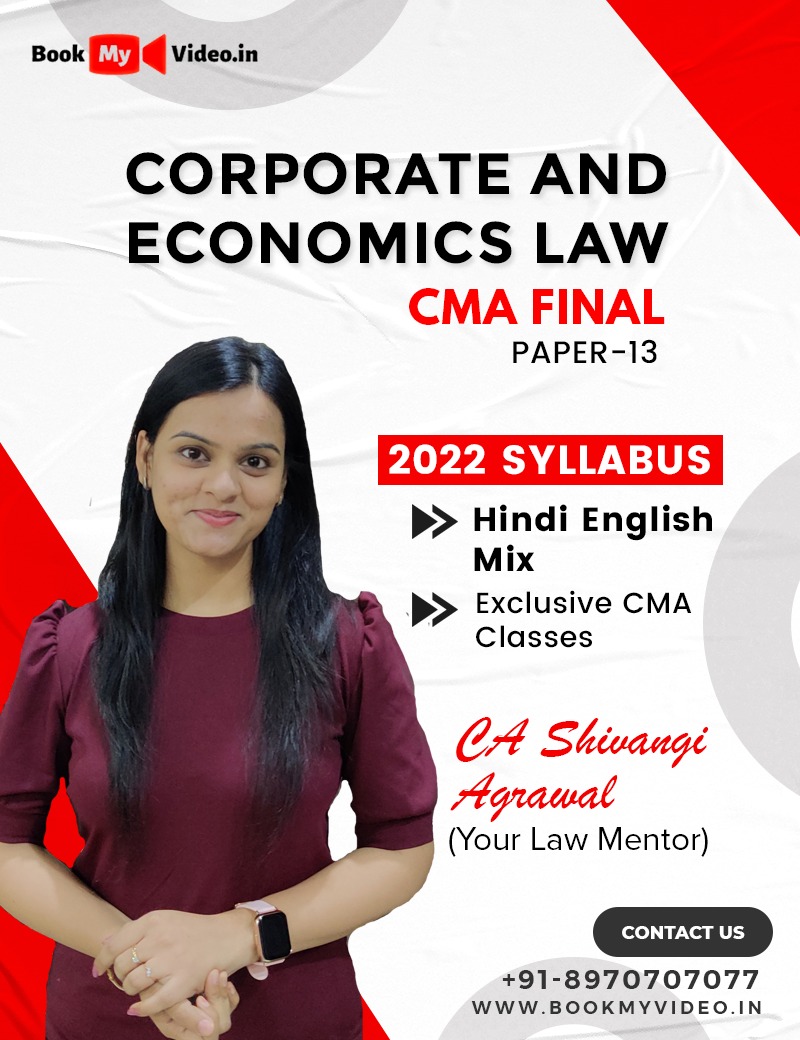 CMA Final - Corporate & Economic Laws by CA Shivangi (In Hindi) June 24 Onwards